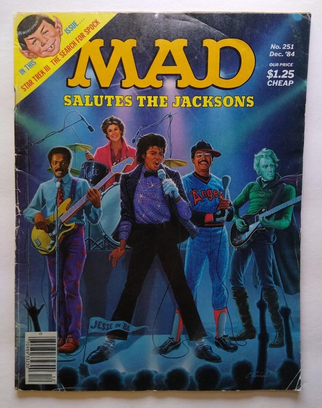 MAD Magazine Dec 1984 Issue No 251 Michael Jackson Webster Star