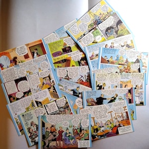 20 Mutoscope Jimmy Hatlo Comic Art Trade Cards Penny Arcade Machine Vendor 1940s