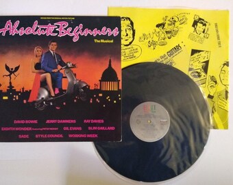 David Bowie Absolute Beginners Original Soundtrack Vinyl LP Record Sade 1986 CRC