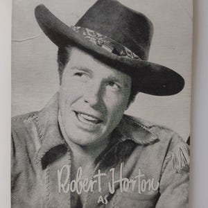 Robert Horton Wagon Train Arcade Trade Card Actor Original Exhibit Western TV Unique Gift