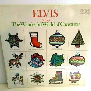 Elvis Presley Sings Wonderful World Of Christmas Vinyl LP Record Album 1975 New Unique Gift