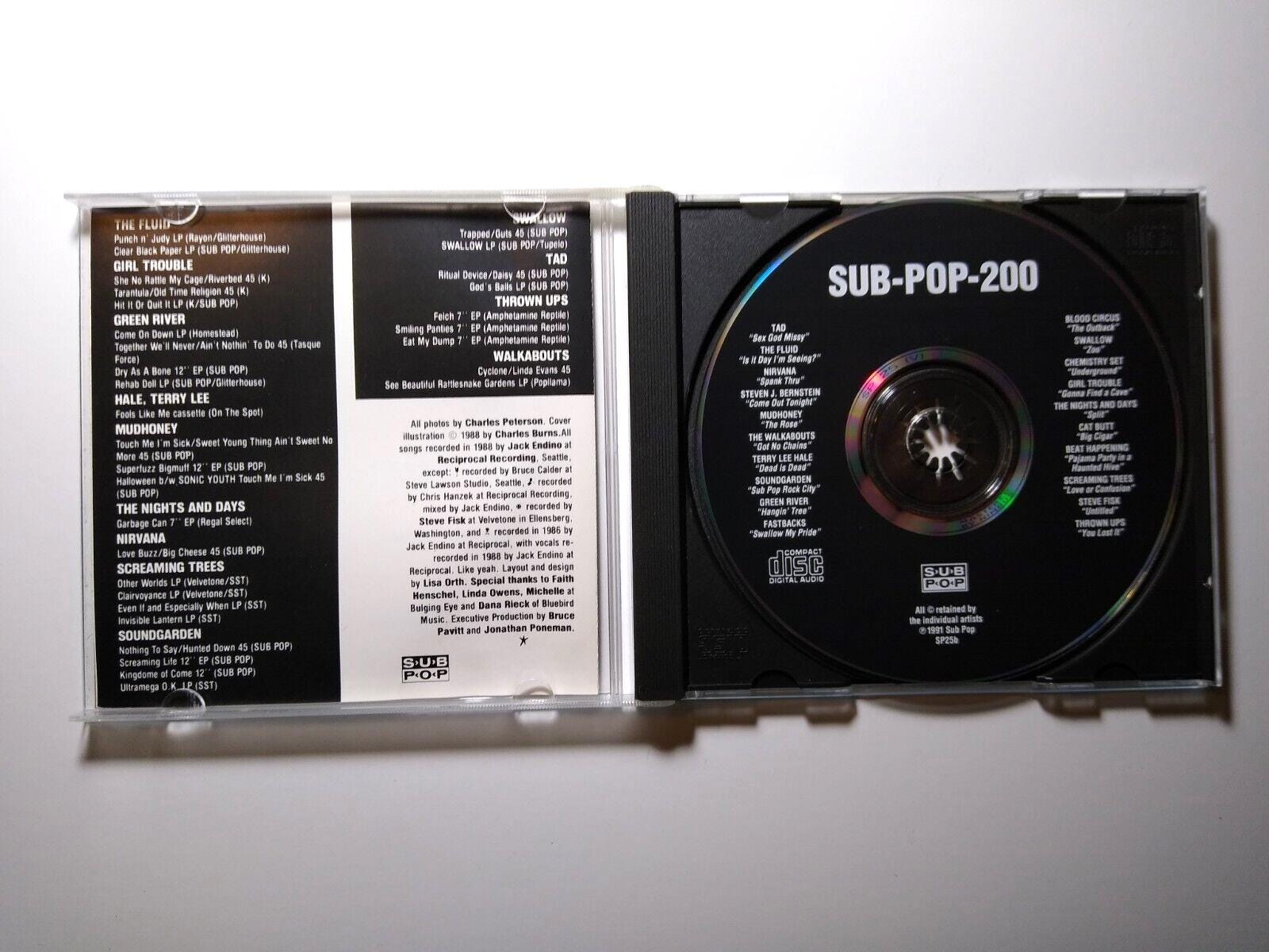 Sub-pop 200 CD Nirvana Soundgarden Grunge Alt RARE Edition No