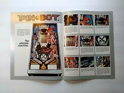 Pinbot Pinball Flyer Original 1986 Space Age Robot Game - Etsy