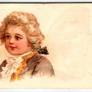 Frances Brundage Postkarte kommende Männer Studien Jungen formellen Anzug Kind Tuck 1540