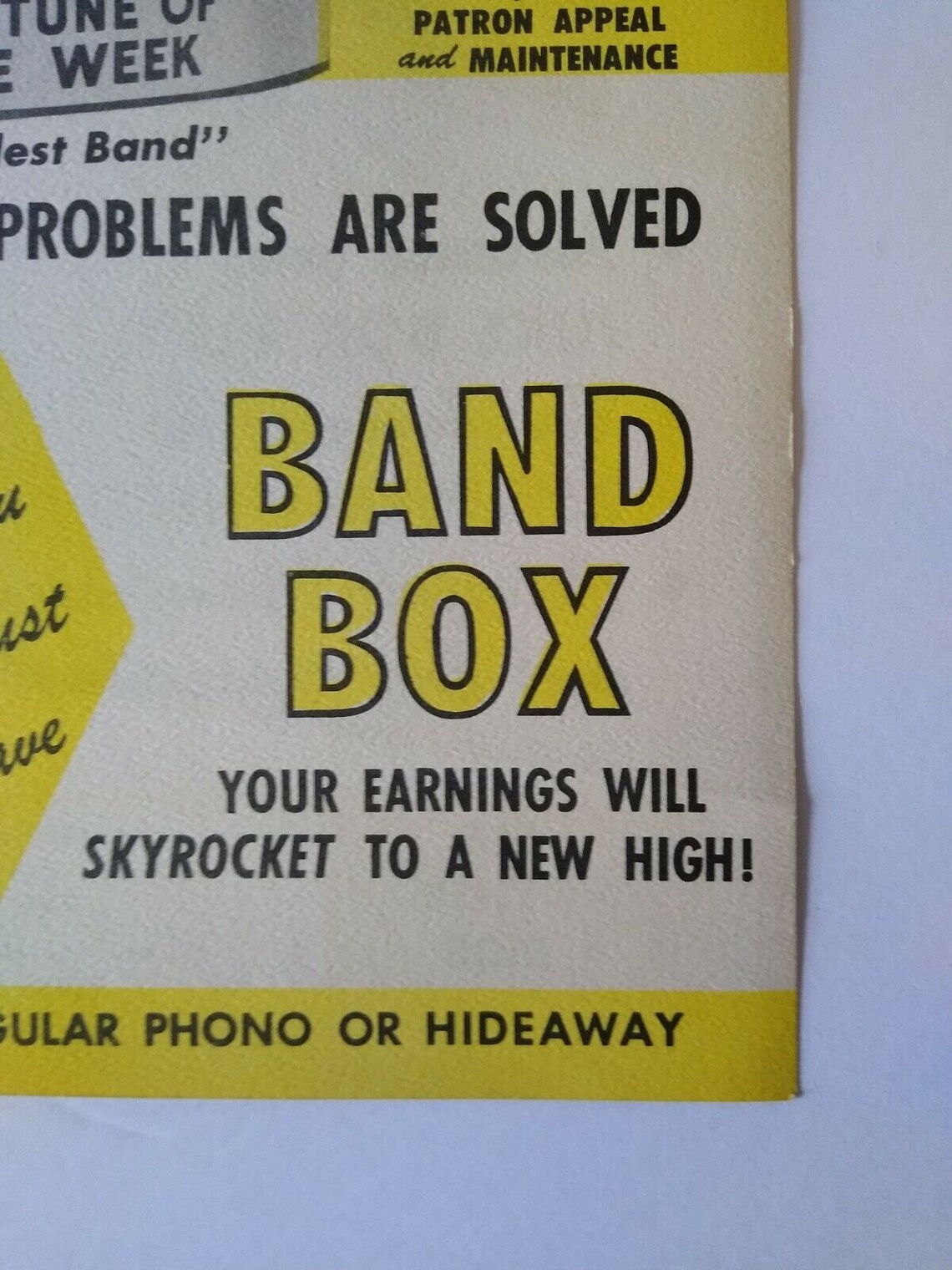 Chicago Coin Band Box Jukebox Flyer 1952 Original Animated Etsy