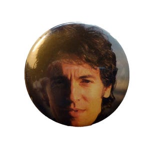 Bruce Springsteen BIG Button Badge Pinback Original Vintage Pop Rock Music Pin Unique Gift