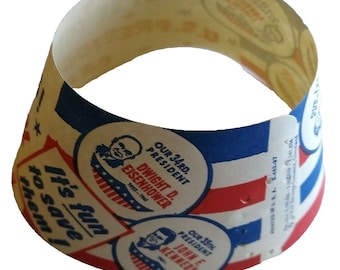 US Presidents Milk Bottle Collar Washington Kennedy Lincoln UNUSED Vintage 1960s Unique Gift