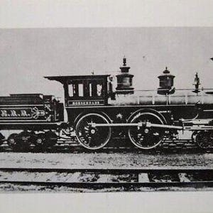 Railroad Postcard Train Locomotive Horseheads William Reed Gordon 1979 Utica NY Unique Gift