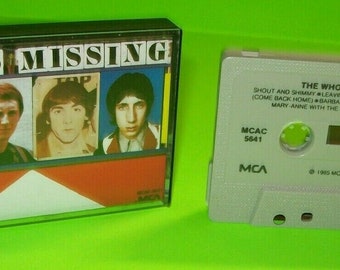 The Who Who's Missing Cassette Tape Columbia House Club Edition Classic Rock Music Gift