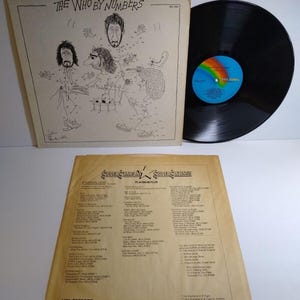 The Who The Who By Numbers Vinyl LP Record Album Hard Rock 1979 Issue Slip Kid Unique Gift