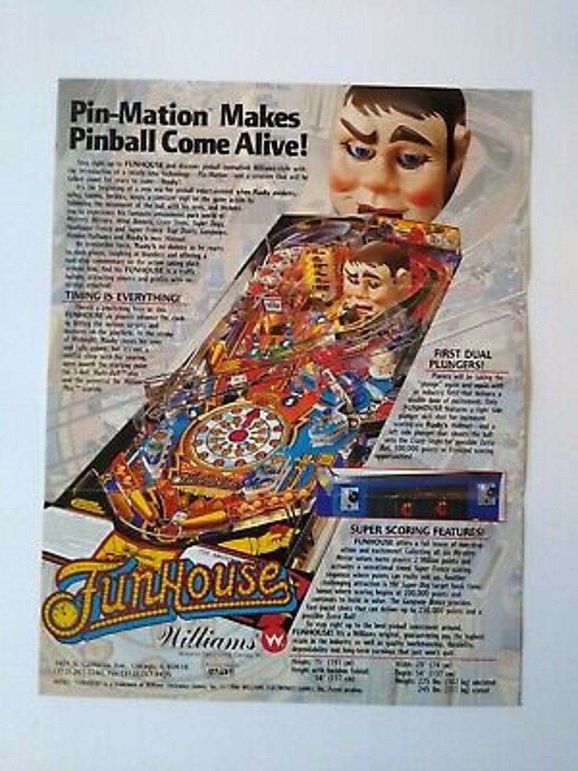 funhouse pinball rudy