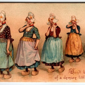 Carte postale Frances Brundage N'ayez pas peur d'une petite bonne sage 6616 Tuck