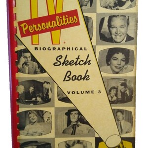 TV Biographical 1957 Sketch Book Movie Film Stars TV Shows 159 Page Betty Grable