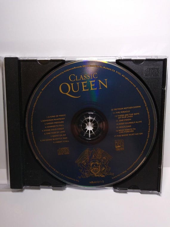 Classic Queen CD Album, Hollywood Radio Ga Ga Hits - Etsy