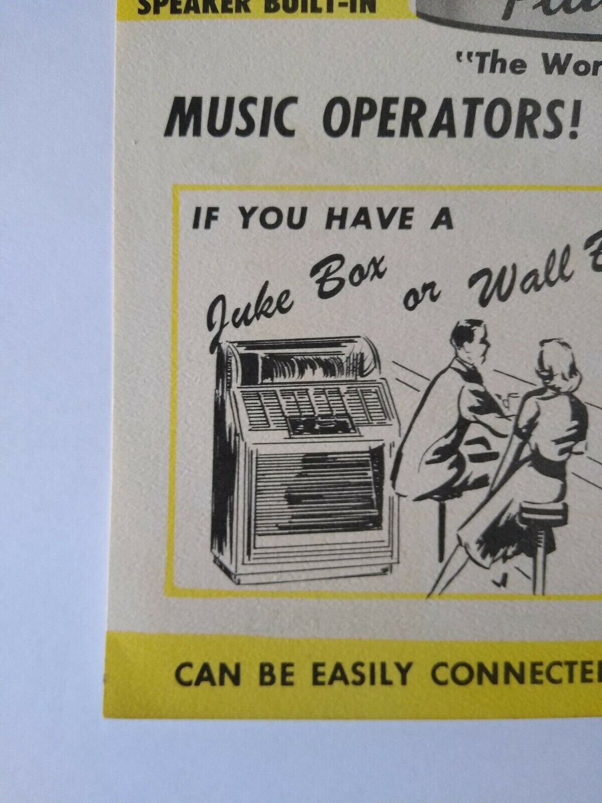 Chicago Coin Band Box Jukebox Flyer 1952 Original Animated Etsy