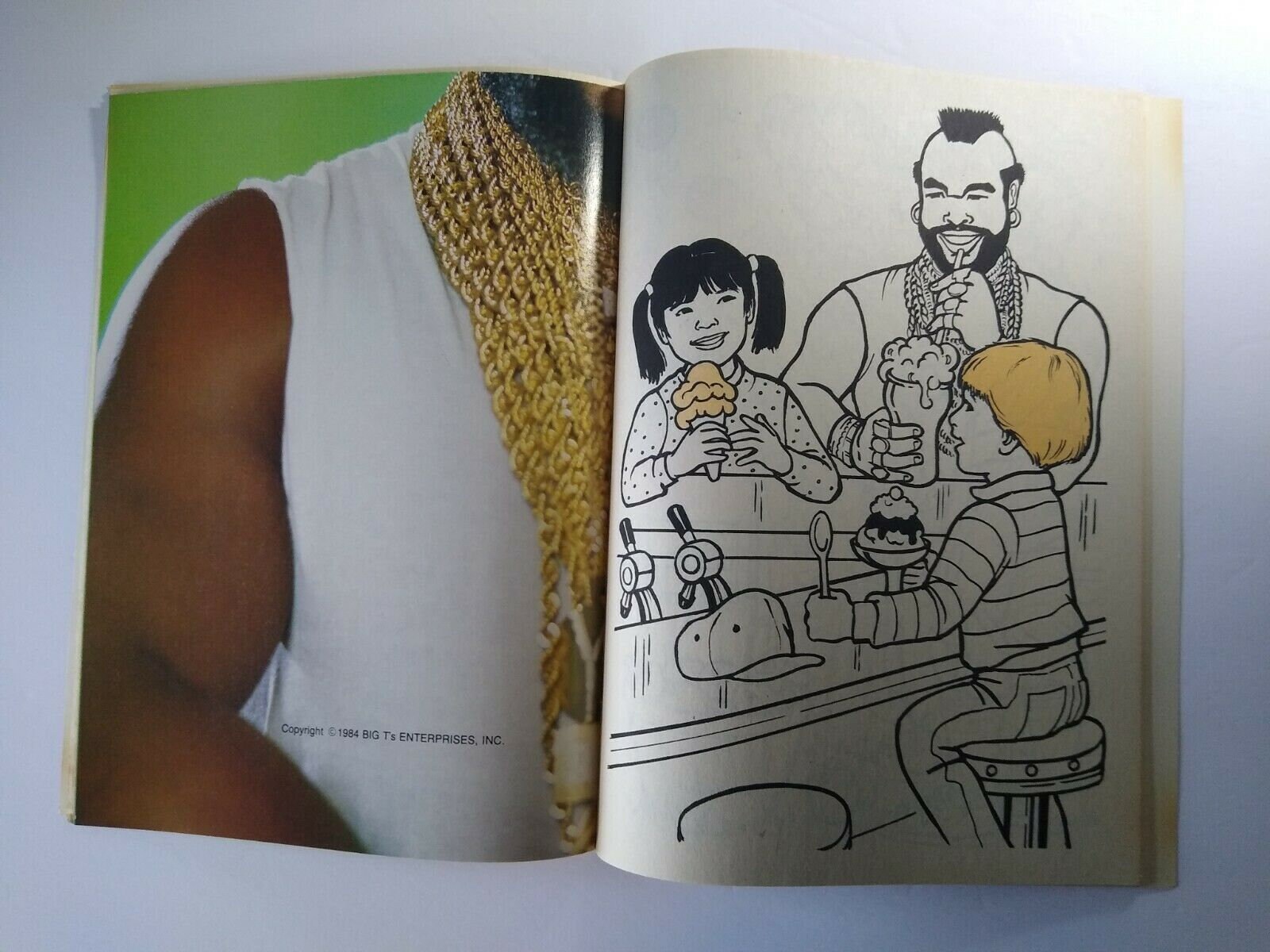 1984 Mr.T ミスターT ビンテージ 塗り絵 特攻野郎Aチーム
