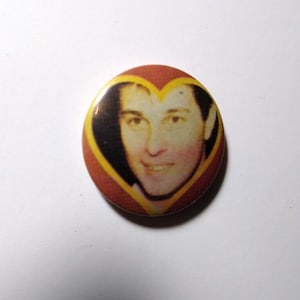 Duran Duran Roger Taylor Vintage Badge Button Pinback Heart Pop Rock New Wave 1"