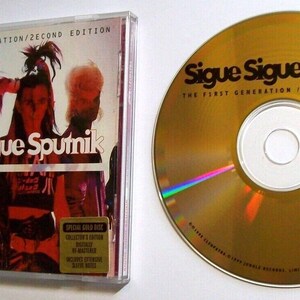 Sigue Sigue Sputnik The F1rst Generation 2econd Edition GOLD Color Collectors CD Unique Gift
