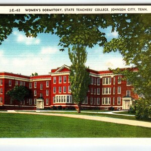 Women's Dormitory Teachers College Johnson City Tennessee Carte postale Linge de maison non utilisé Cadeau unique