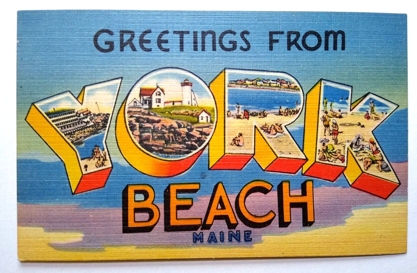 Miami Beach, FL, postcard folder. Linen, c.1940s. 16 images. Florida.