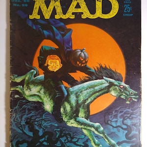 MAD マガジン ハロウィーン号 首なし騎士 1960 年 12 月号 第 59 号 ラッシー パロディ