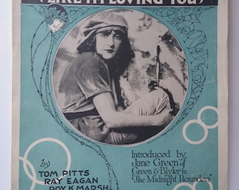 I Never Knew Sheet Music Introduced by Jane Green Pitts Eagan Marsh 1921