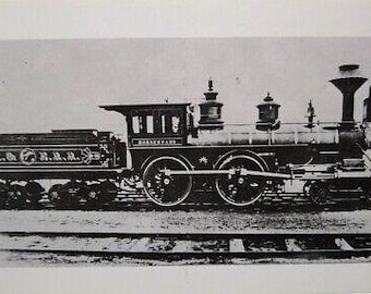 Railroad Postcard Train Locomotive Horseheads William Reed Gordon 1979 Utica NY Unique Gift