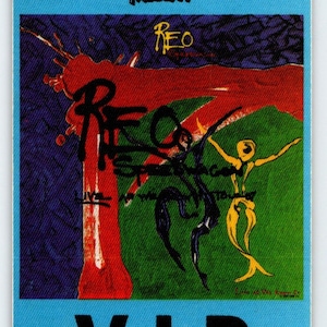 REO Speedwagon VIP Backstage Pass Original 1987 Concert Tour Rock Music Cloth Unique Gift