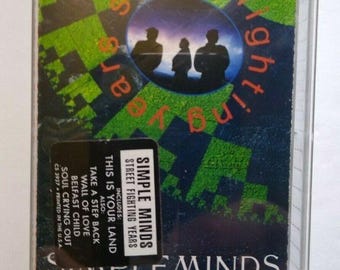 Simple Minds Street Fighting Years 1989 Cassette Tape Album New Wave Synth-pop Vintage
