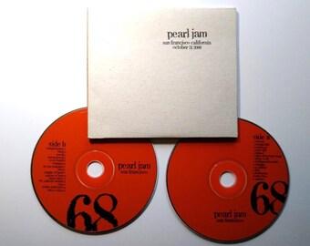 Pearl Jam San Francisco California - October 31, 2000 Live CD #68 Double Grunge