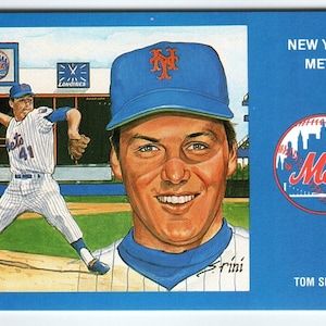 1969 NY Mets Baseball Postkarte Susan Rini Tom Seaver Unbenutzte Limitierte Edition Einzigartiges Geschenk