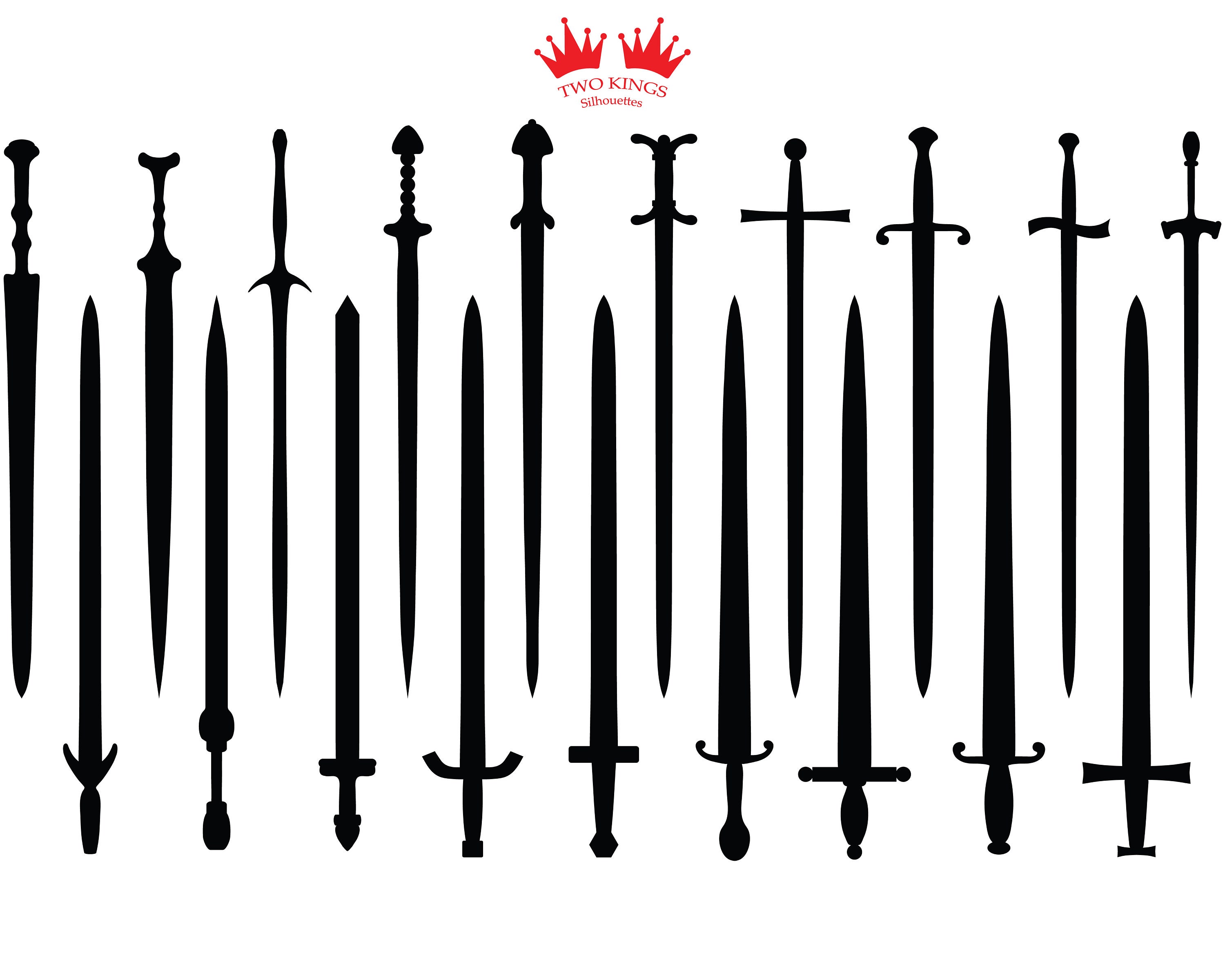 Two Swords Crossed Vector Images (over 630)