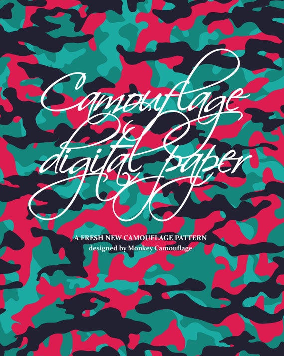 Camo Design in 30 Different Sizes.camo Digital Paper.military - Etsy