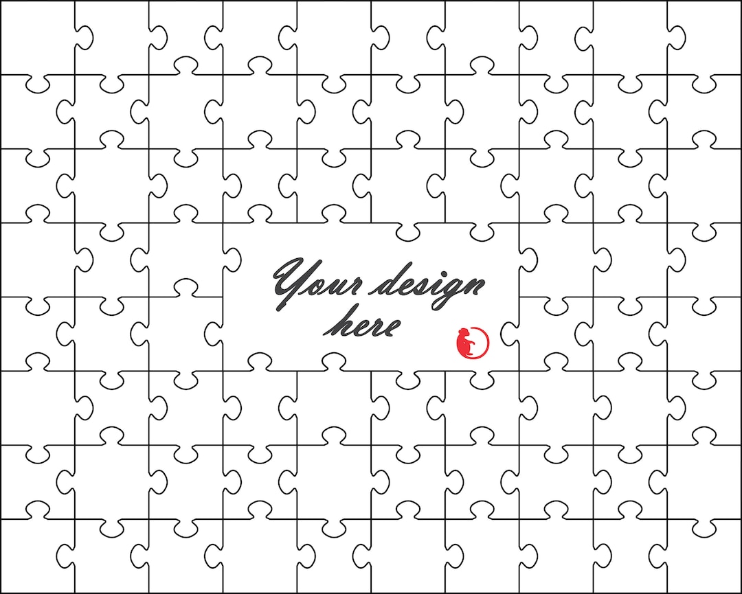 Puzzle Template, Svg File for Cricut, Instant Download, Cricut File Puzzle Template, Svg File for Cricut, Instant Download, Cricut File