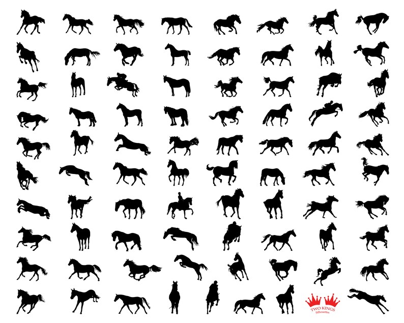 Download Art Collectibles Clip Art Dxf For Cricut Black Silhouette Digital Clipart Horses Design Vector Files Eps Instant Download Svg Png Jpg Horses Svg