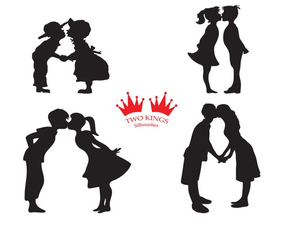 Siluetas de parejas románticas Beso de amor archivo de corte - Etsy México Siluetas de parejas románticas Beso de amor archivo de corte - Etsy México