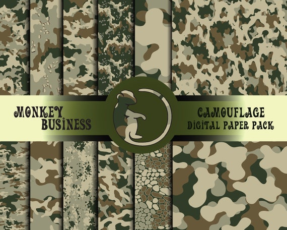 Patrones de camuflaje Fondos de pantalla del ejército sin - Etsy España