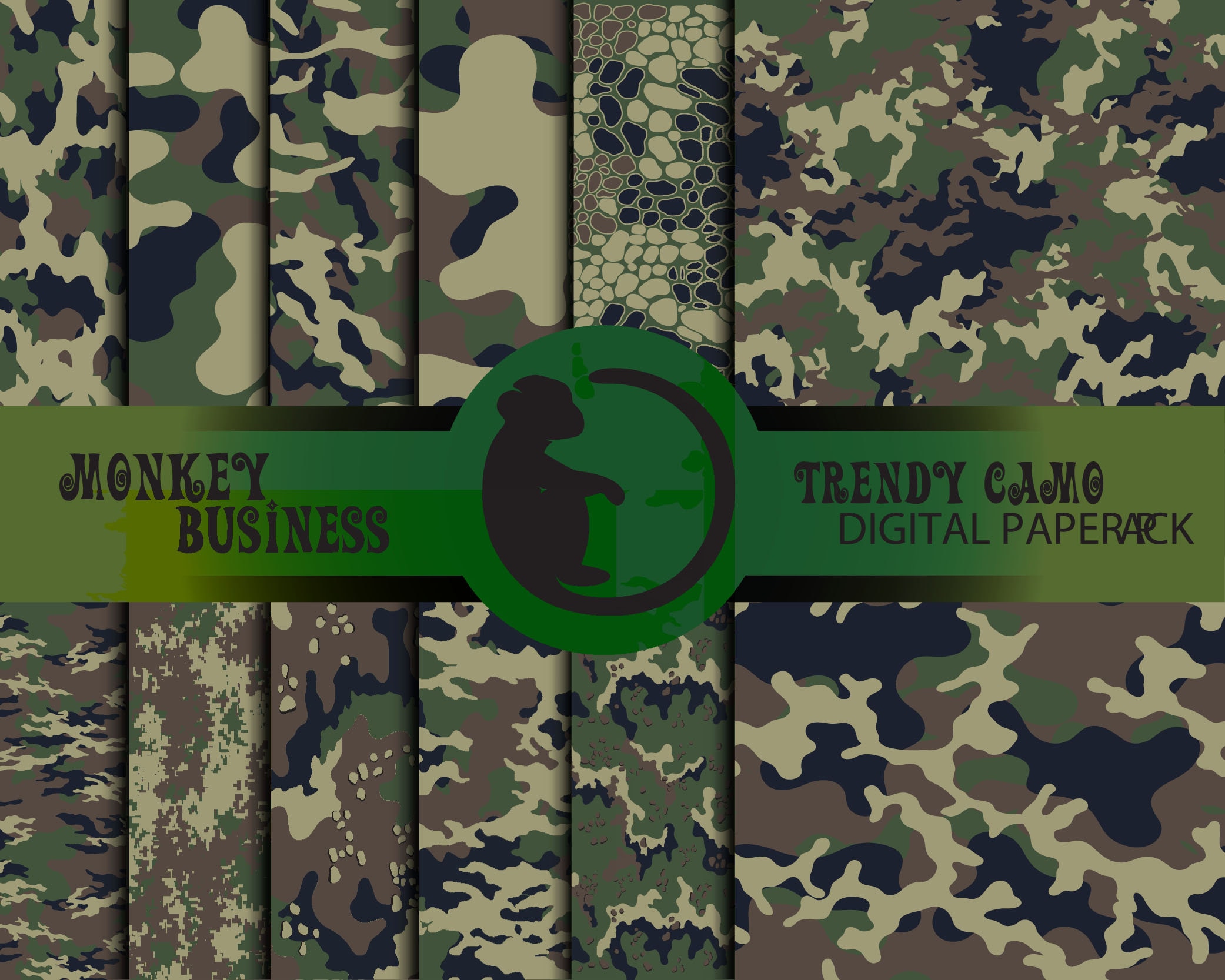 Printable Digital Camo Stencils