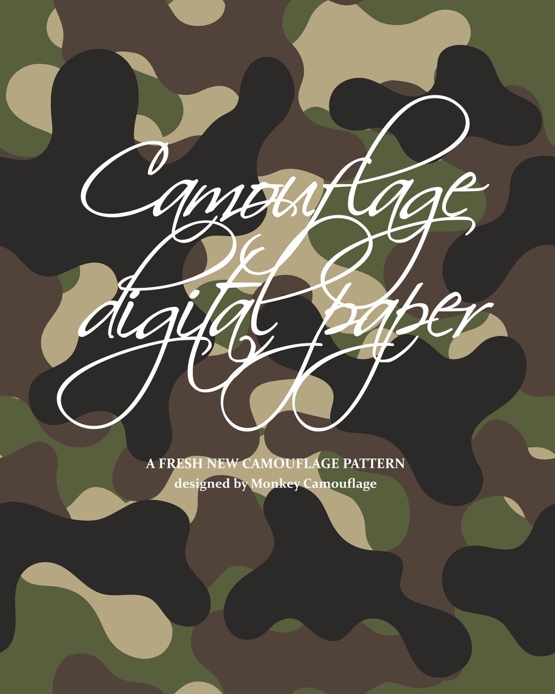 Digital Print.camouflage Digital Paper.seamless Military - Etsy