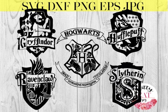 Download Hogwarts Houses Crests SVG Harry Potter SVG Instant | Etsy