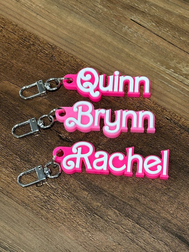 The Original Personalized Doll style Name Magnets, Personalized gift Magnets, 3D Locker Decor Magnets, Custom keychain, Cruise magnets image 7