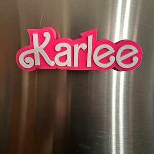 The Original Personalized Doll style Name Magnets, Personalized gift Magnets, 3D Locker Decor Magnets, Custom keychain, Cruise magnets image 4