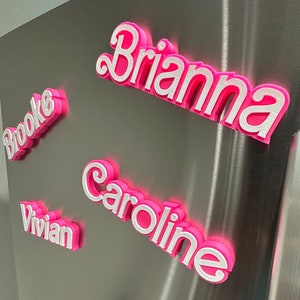 The Original Personalized Doll style Name Magnets, Personalized gift Magnets, 3D Locker Decor Magnets, Custom keychain, Cruise magnets