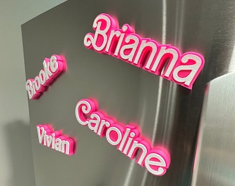 The Original Personalized Doll style Name Magnets, Personalized gift Magnets, 3D Locker Decor Magnets, Custom keychain, Cruise magnets