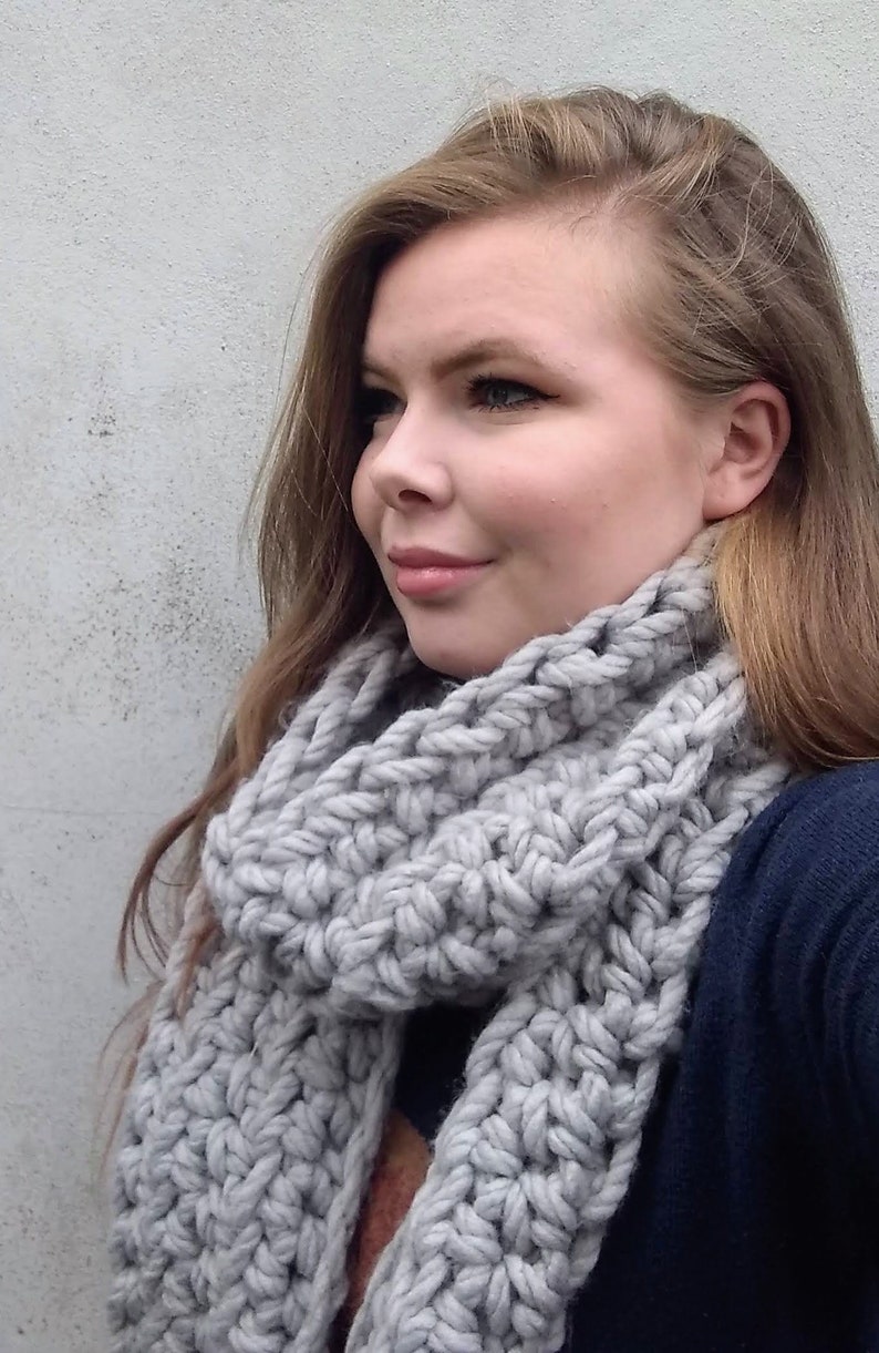 Super Chunky Crochet Scarf Etsy