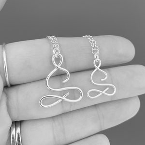 Yoga necklace, yogi gift, yogi necklace, yoga gift, yoga teacher gift, yoga pose necklace, yoga jewellery