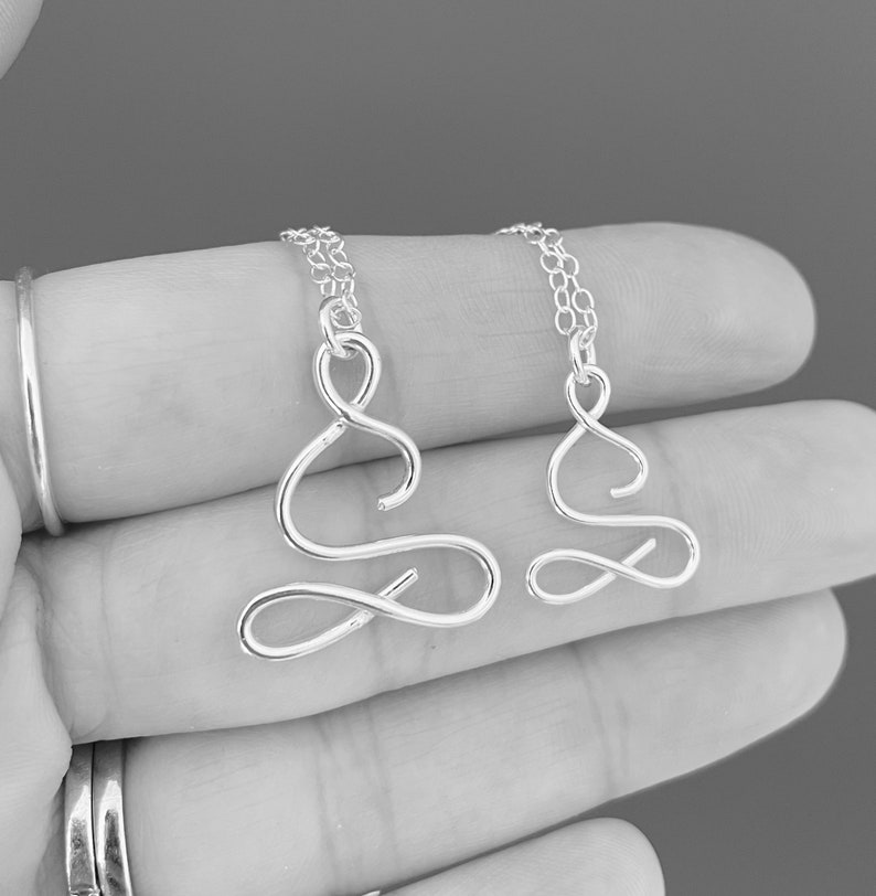 Yoga necklace, yogi gift, yogi necklace, yoga gift, yoga teacher gift, yoga pose necklace, yoga jewellery