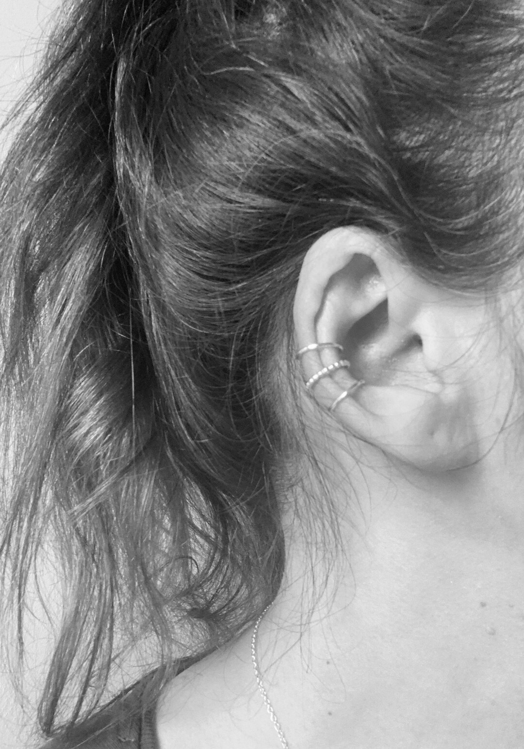 Sterling Silver Ear Cuff No Piercing, Silver Conch Cuff Set, Small