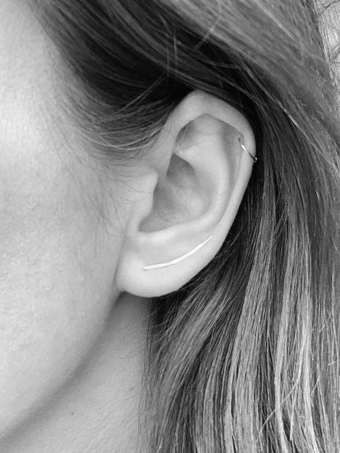 Ear Climbers, Ear Crawlers, Sterling Silver Ear Climber, Gold Ear