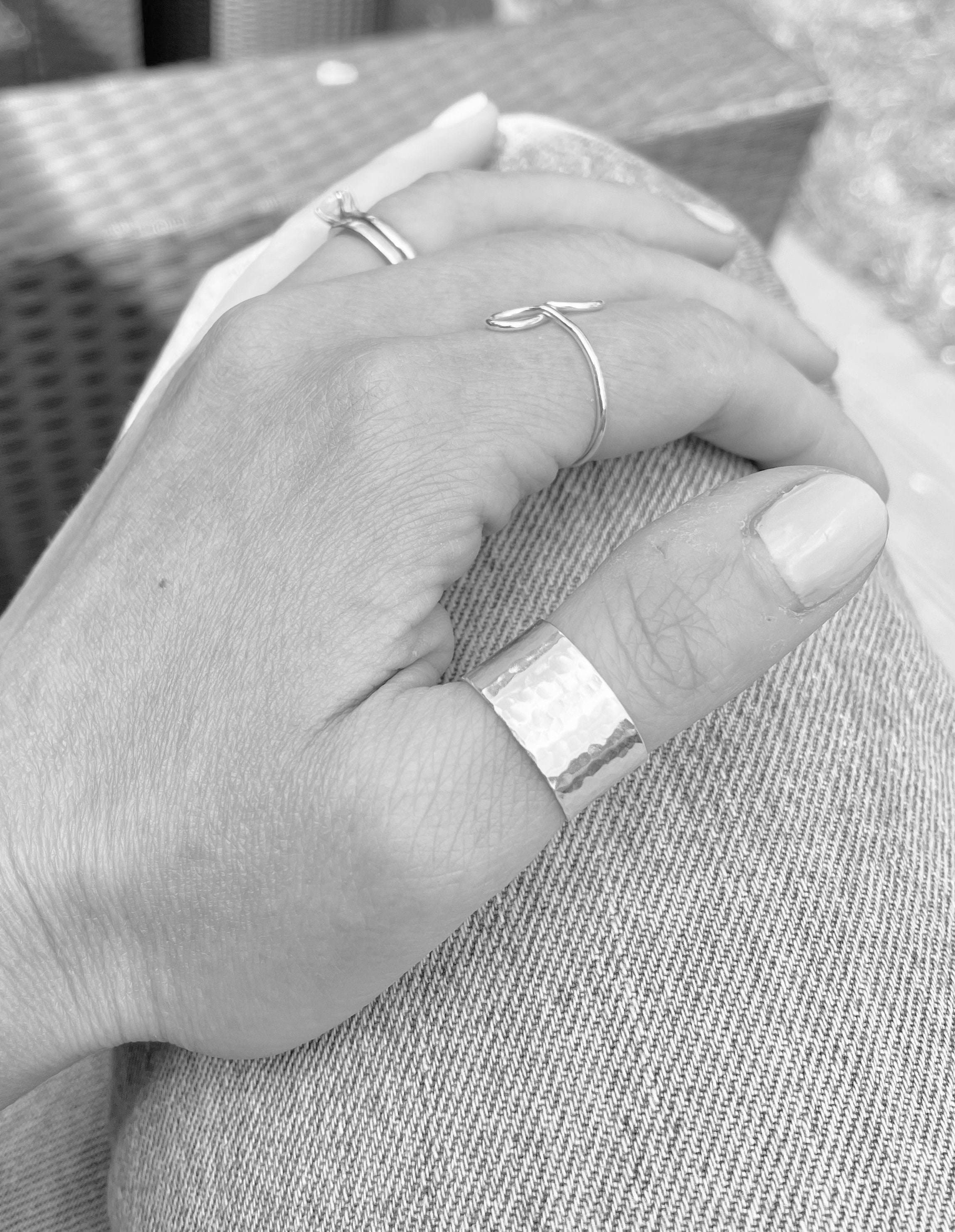 Wide Thumb Ring Etsy UK